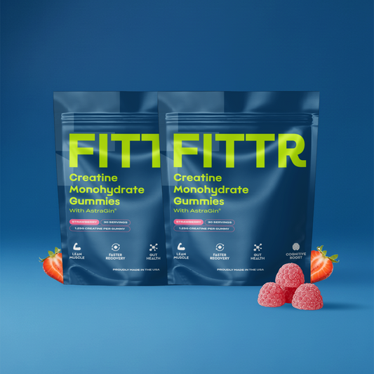 Two Pouches of FITTR Creatine Monohydrate Gummies