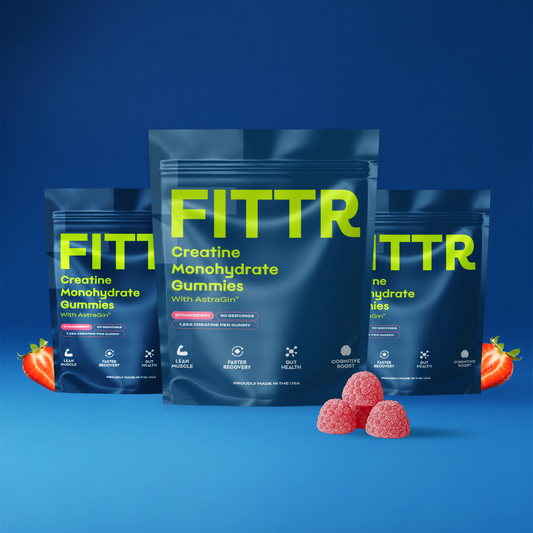Three Pouches of FITTR Creatine Monohydrate Gummies